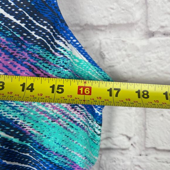 J5024 Smudge life swim top with a side-tie hemline size 2XL - Picture 3 of 5